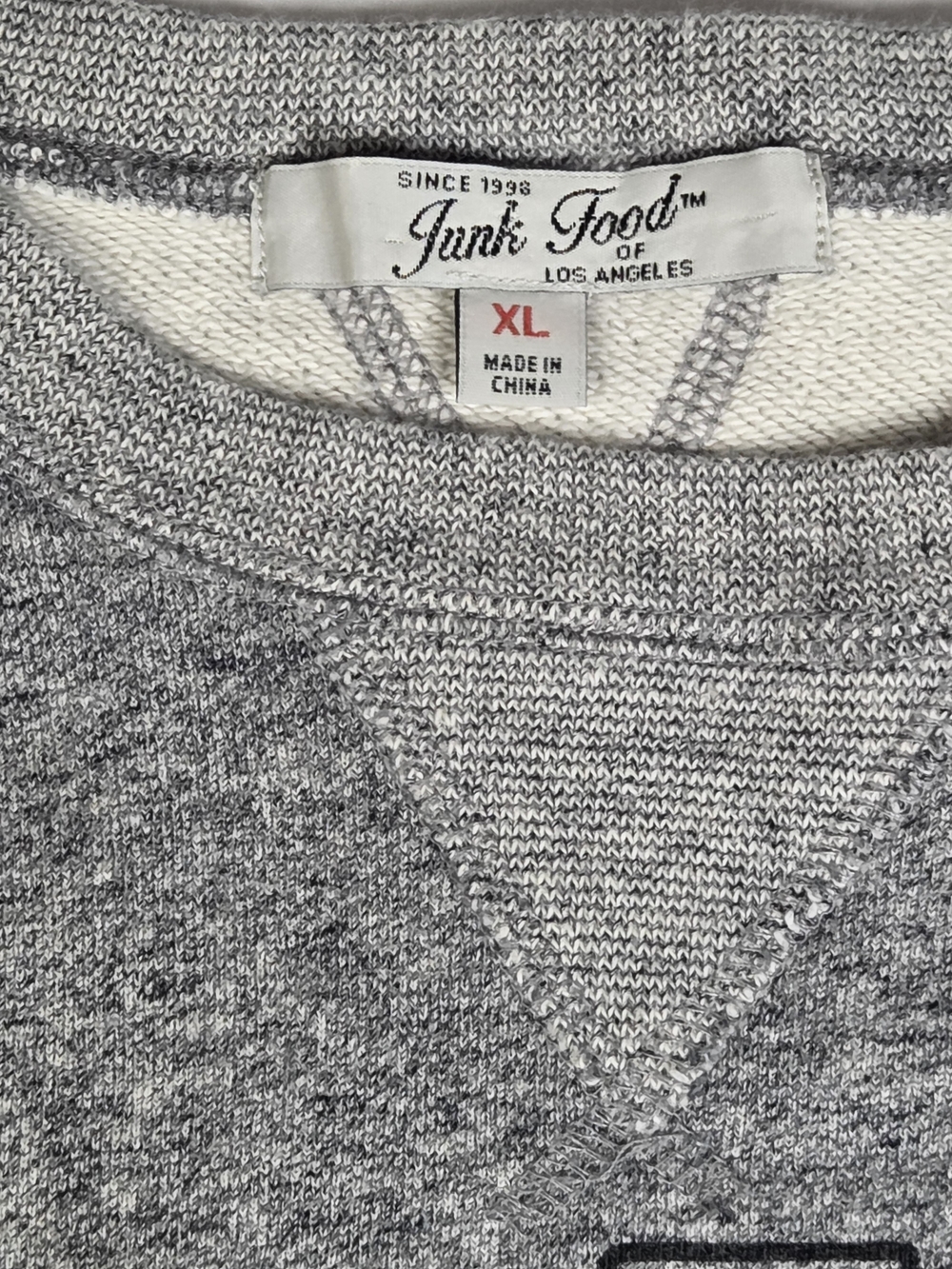 Junk Food Clothing Heather Grey Seattle Seahawks Crewneck - Picture 4 of 10